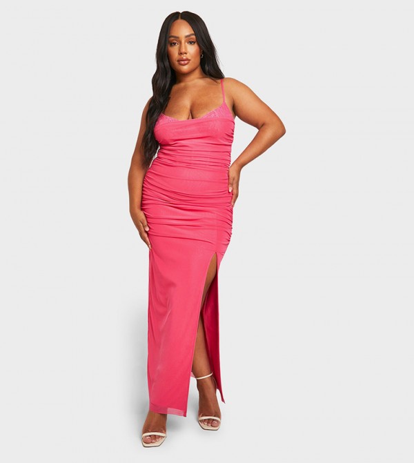 Curve Lace Power Mesh Bandage Dress