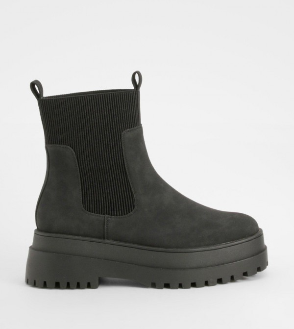 Wide Fit Chunky Chelsea Boots