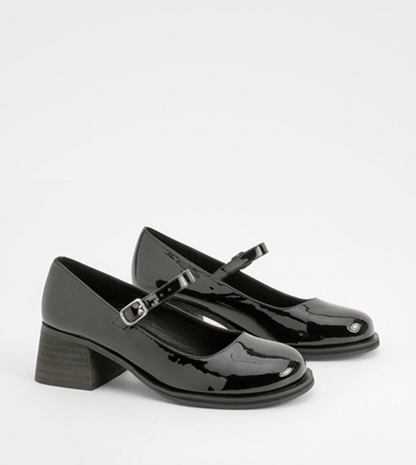 Patent Chunky Mary Janes