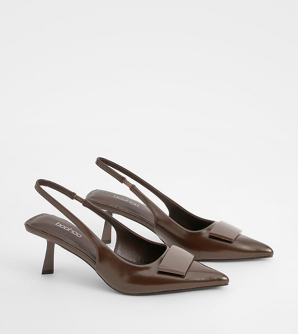 Trim Detail Slingback Pumps