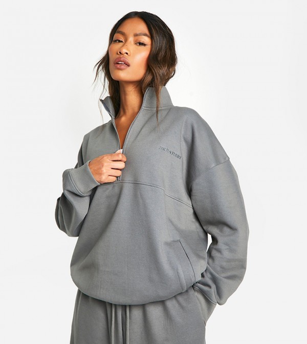 Dsgn Studio Embroidered Oversized Sweatshirt