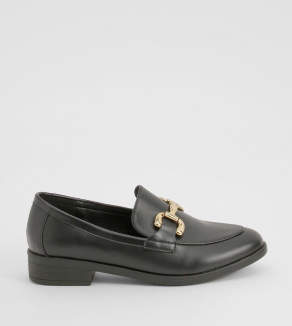 Metal Accent Slip-On Loafers