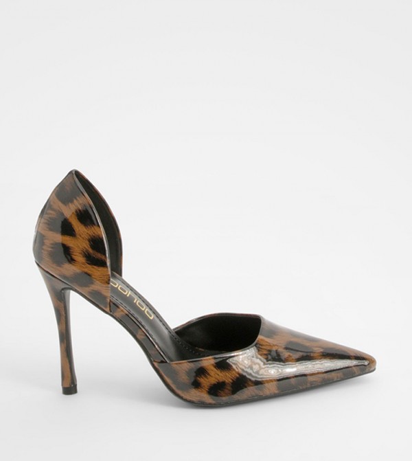 Leopard Patent Pumps