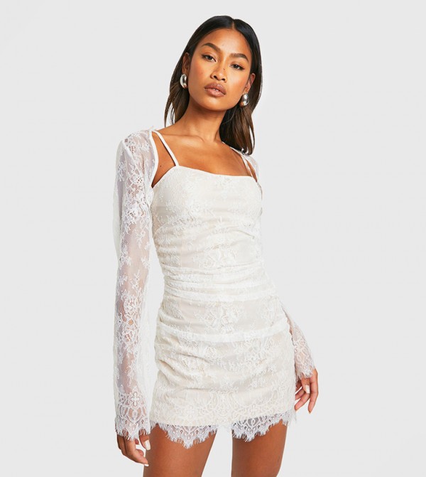 Lace Bodycon Mini Dress