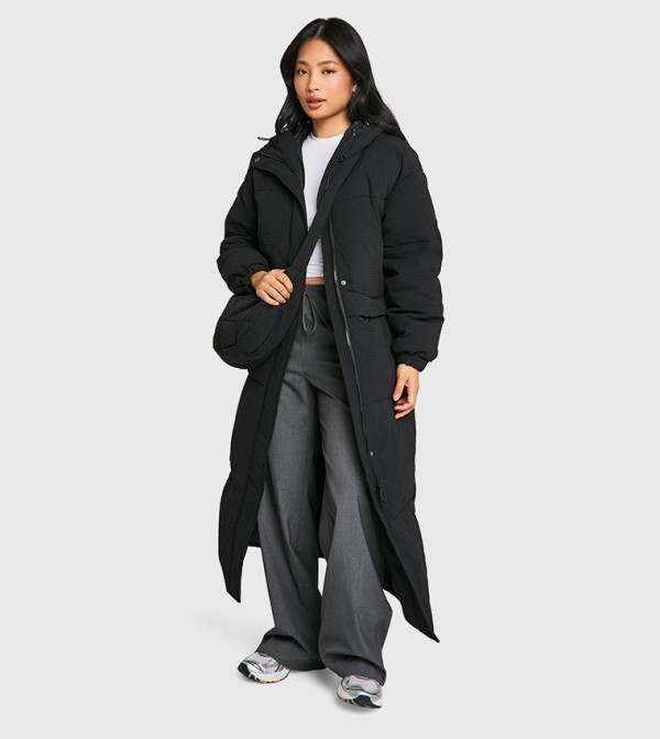 Petite Hooded Puffer Coat