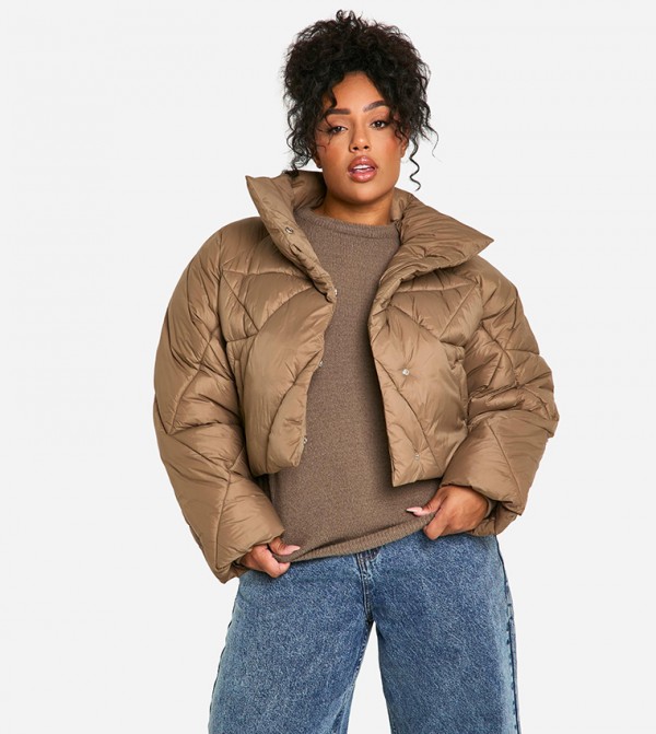 Curve Cropped Quilted Jacket