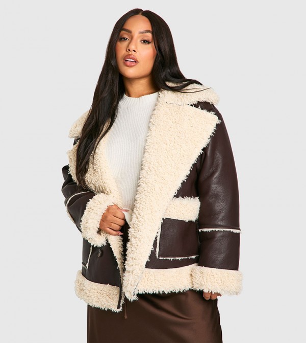 Curve Borg Trim Jacket