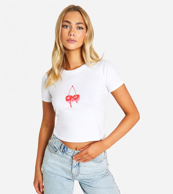 Printed Crew Neck T-Shirt