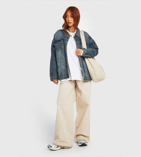 Vintage Wash Fleece Lined Denim Jacket