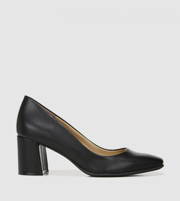 WARNER Pointed Toe Block Heel Pumps