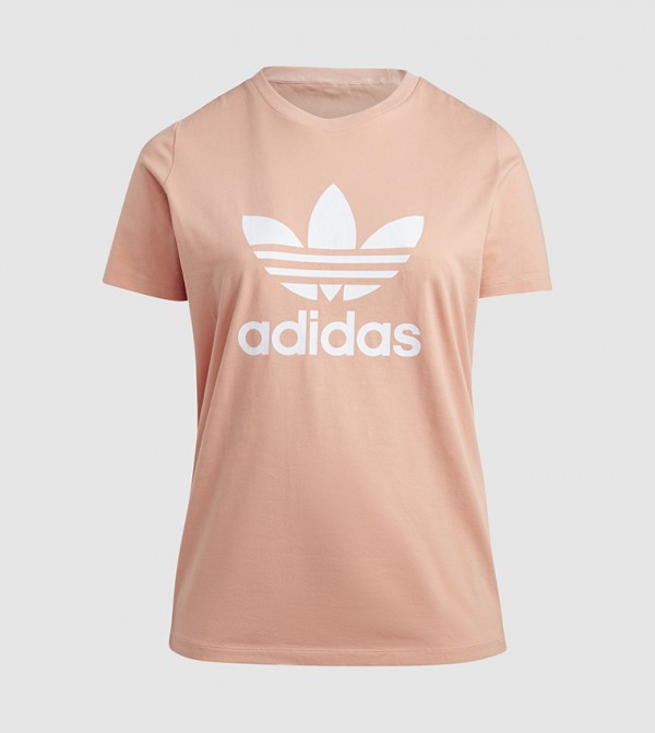 Adidas Tops Adidas Rose Gold Trefoil Shirt Rose Gold Adidas Logo
