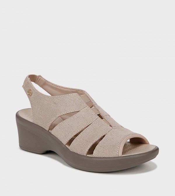 Clarks beige wedge sandals on sale