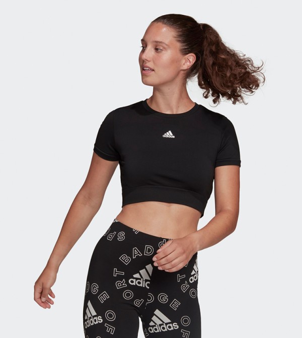 AEROKNIT Seamless Fitted Crop Top