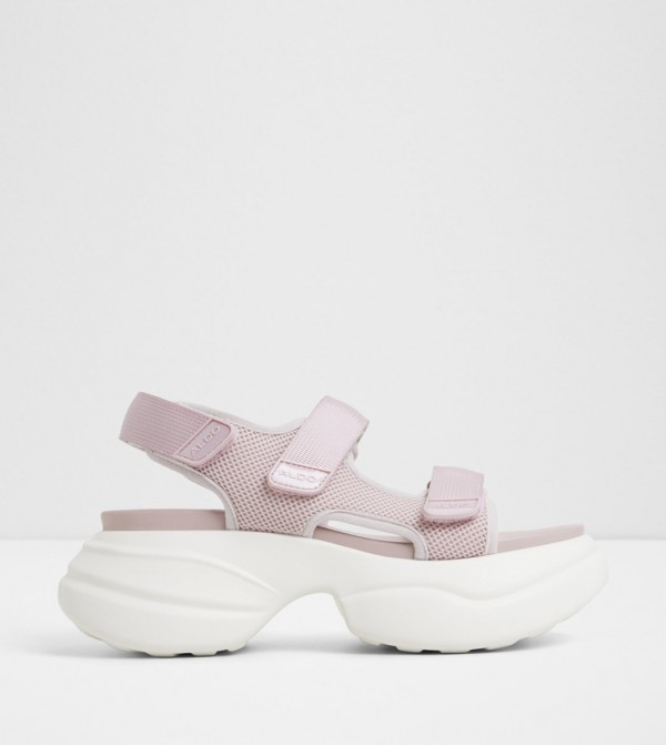 HALALERIA Velcro Closure Platform Sandals