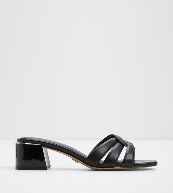 HANNE Textured Heeled Sandals