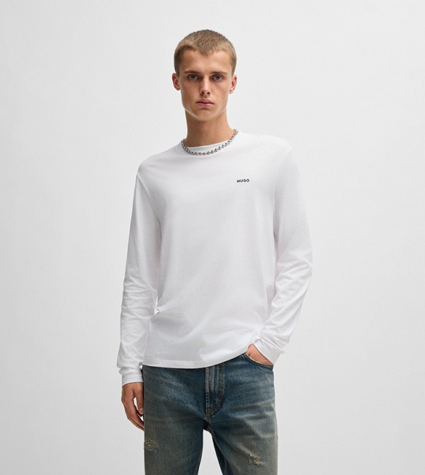 Logo Printed Long Sleeves T-Shirt