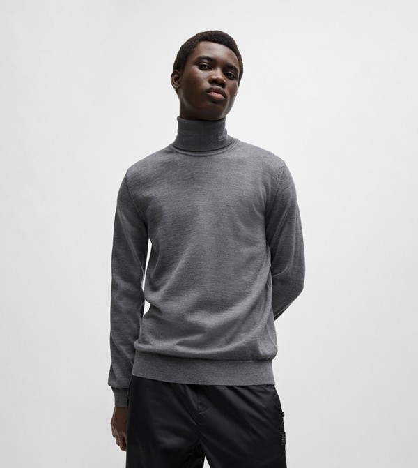Textured Turtleneck Sweaters