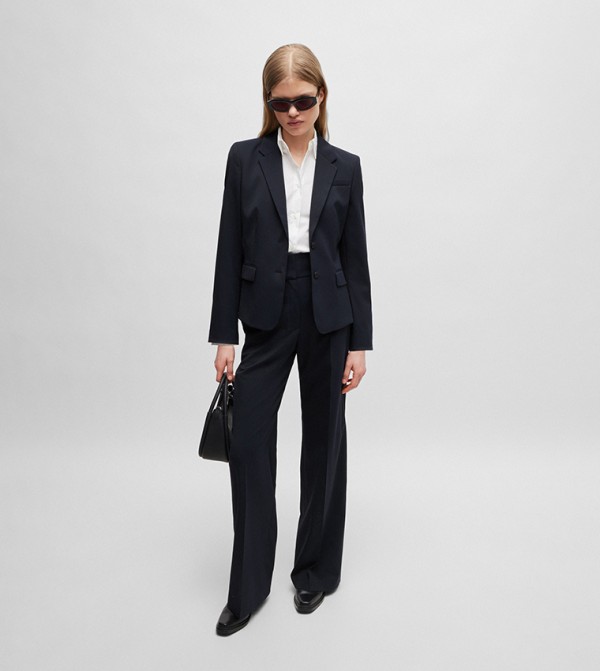 High Waist Flared Trousers