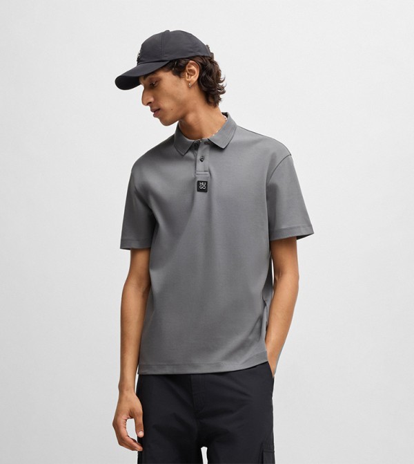 Logo Detail Short Sleeves Polo T-Shirt