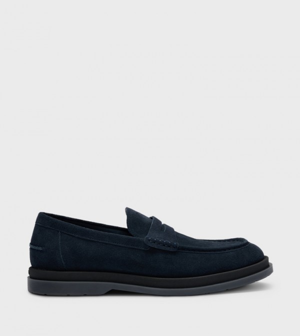Solid Suede Loafers