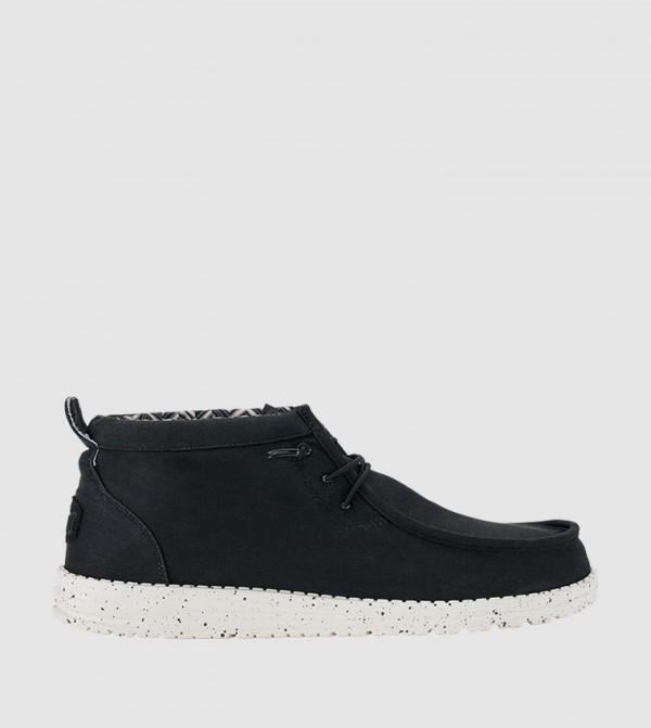 WALLY Mid Top Stretch Canvas Slip-On Shoes
