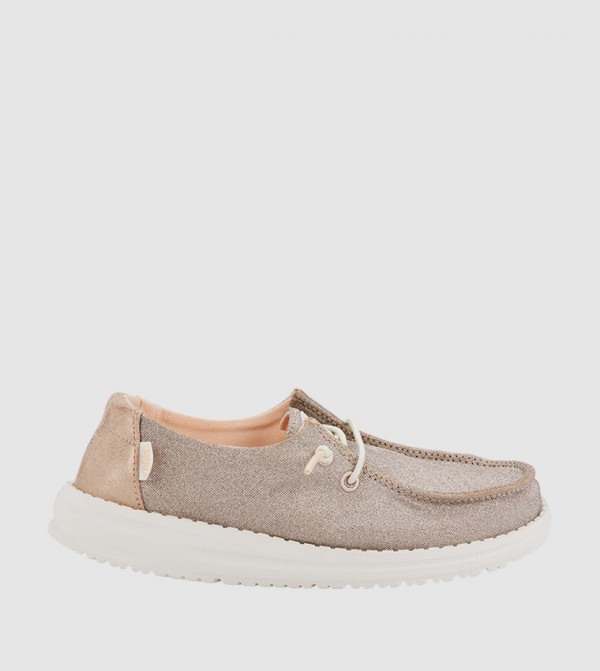 WENDY Y Metallic Sparkle Slip-On Shoes