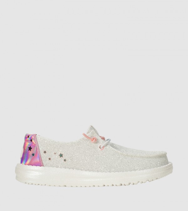 WENDY Y Iridescent Star Slip-On Shoes
