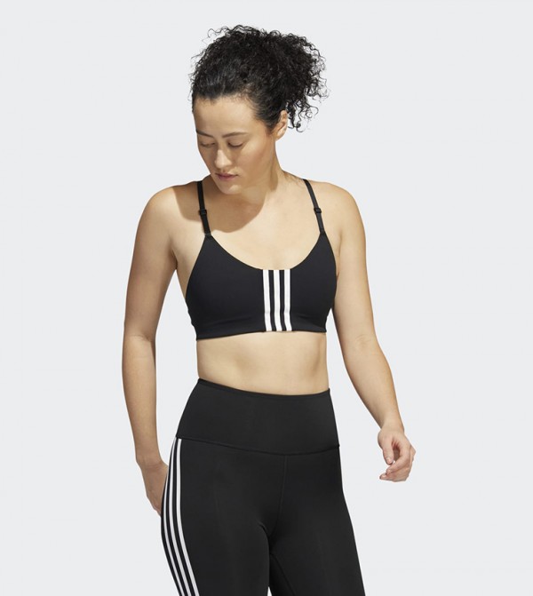 Buy Adidas Aeroimpact Light Support Sports Bra In Black