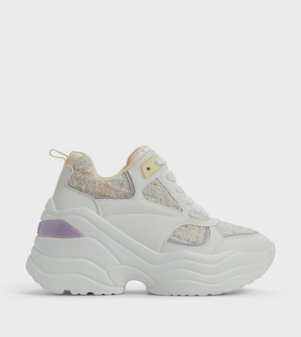 HELYNNE Tweed Chunky Sneakers