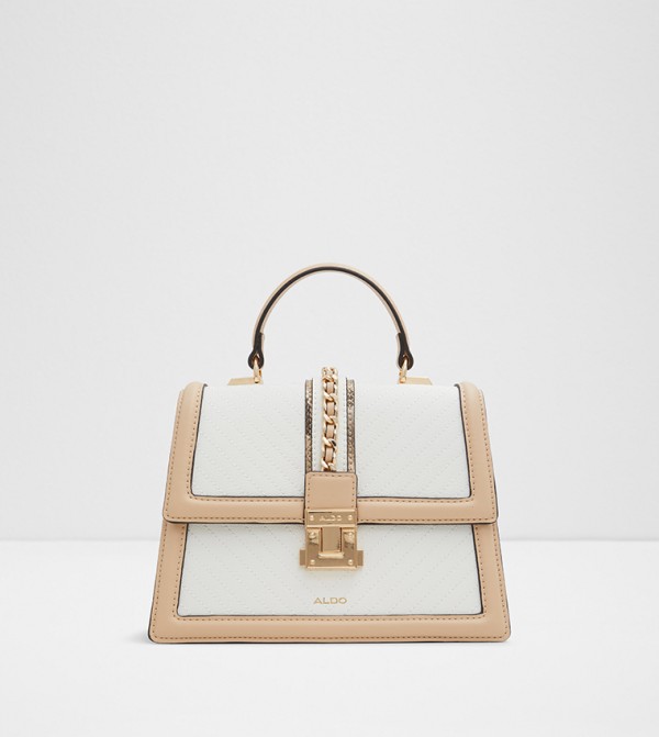 HENNAH Contrast Detail Top Handle Bag