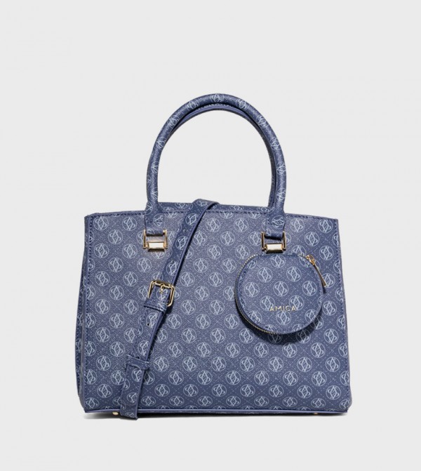 HERA Monogram Satchel Bag with Coin Pouch