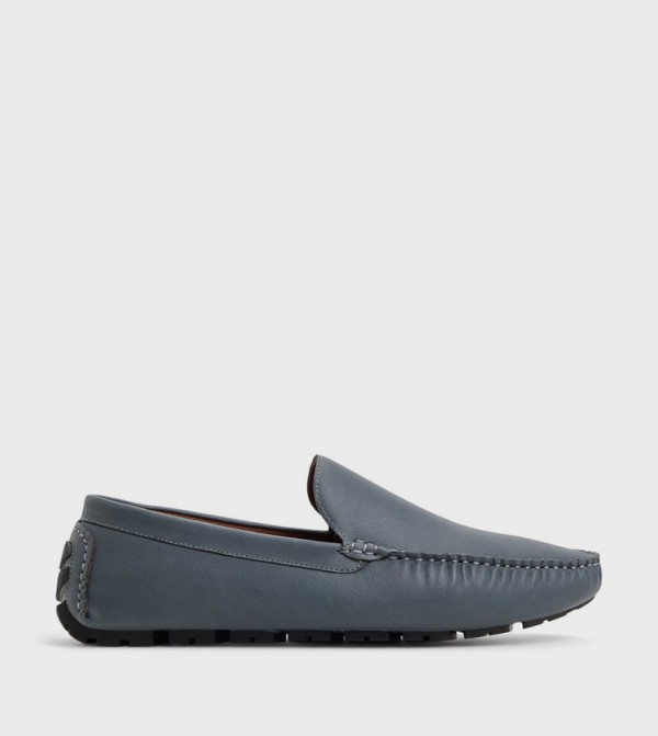 HILL Textured Slip-On Loafers