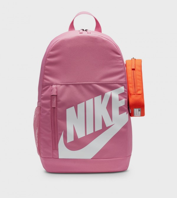 Logo Printed Backpack with Pencil Case