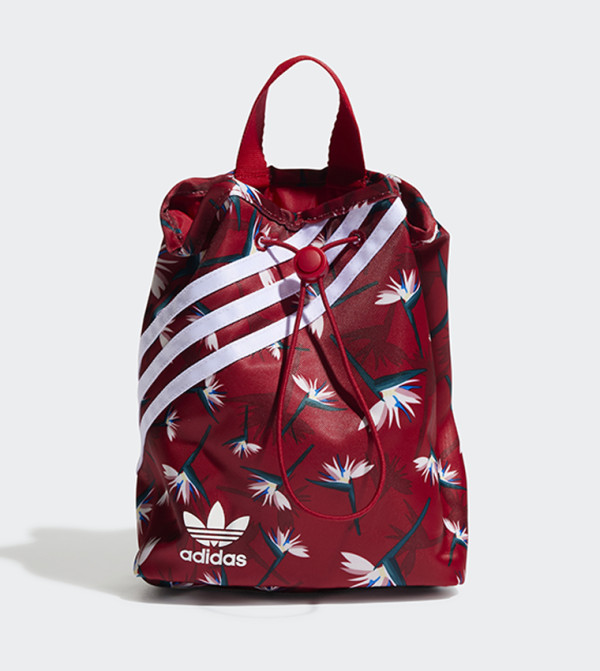 Rare Adidas Originals x Thebe Magugu Mini Bucket Backpack Red Floral Trefoil adidas Floral Bags & Handbags for Women for sale | eBay main image 4