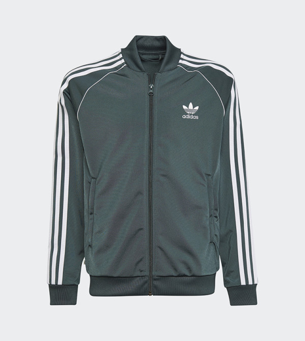 Buy Adidas Logo Detailed Track Jacket In Green | 6thstreet Qatar