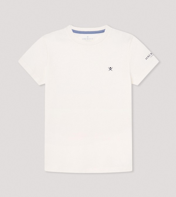 Embroidery Detail Short Sleeves T-Shirt
