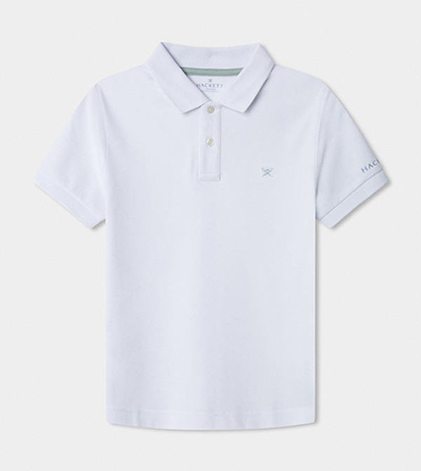 Monotype Printed Polo T-Shirt