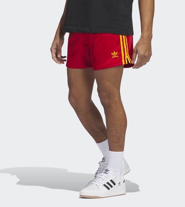 Adidas originals football shorts red outlet