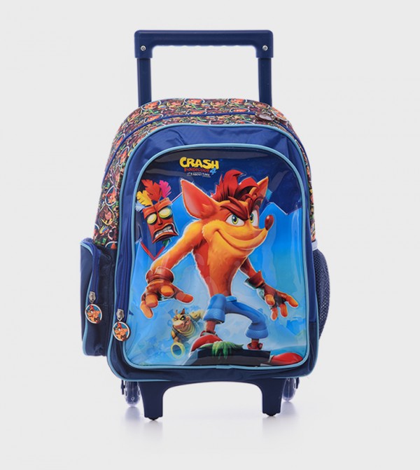 HOLLYWOOD MAGIC Crash Bandicoot Print Trolley Backpack