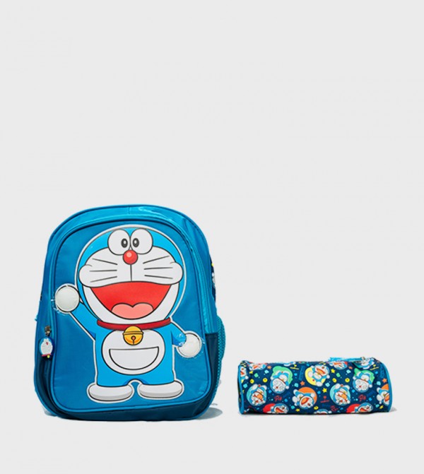 Doraemon 12" Backpack and Pencil Pouch Set