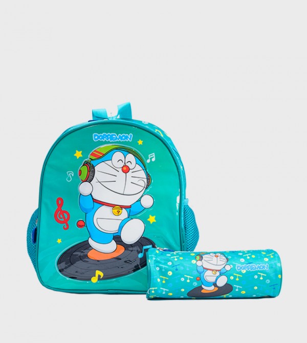 Doraemon 12" Backpack and Pencil Pouch Set