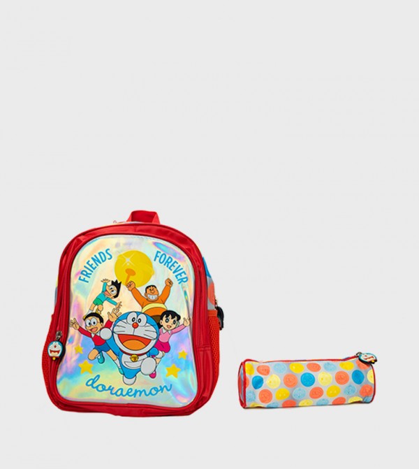 Doraemon 12" Backpack and Pencil Pouch Set