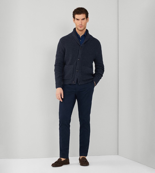Solid Slim Fit Chino Pants 