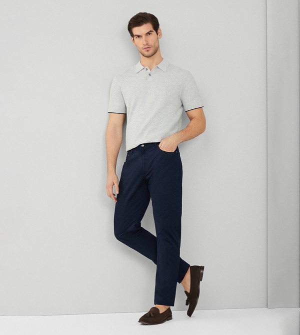 Solid Regular Fit Trousers 