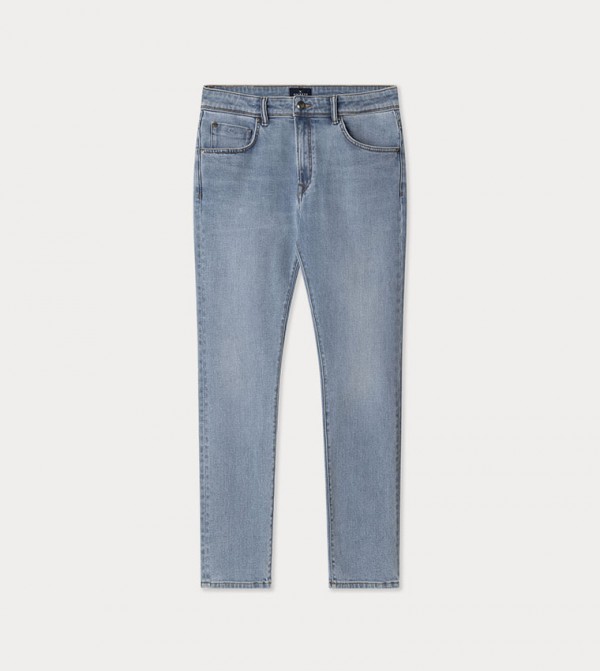 LUX Washed Button Closure Jeans
