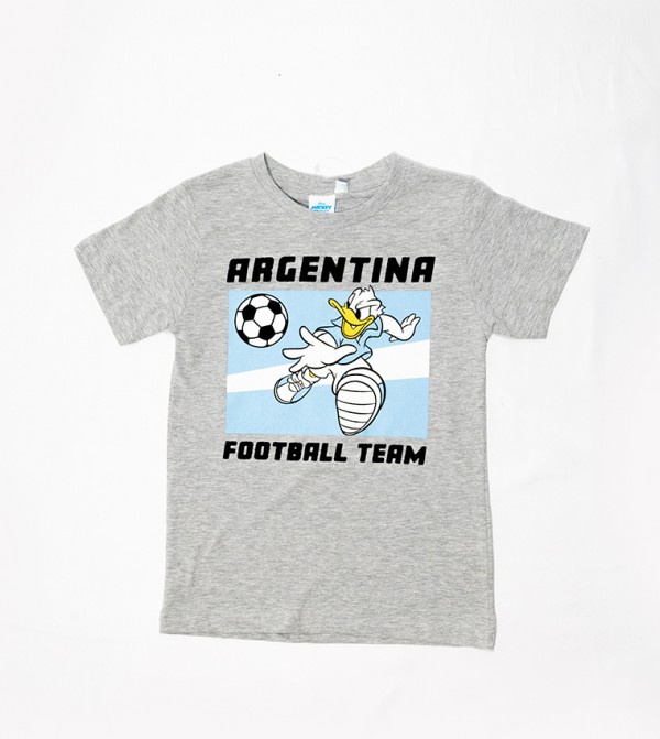 Hollywood Magic Mickey Mouse Argentina Print T-Shirt