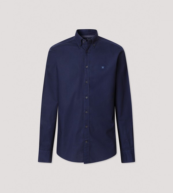 Button-Down Collar Long Sleeves Shirt