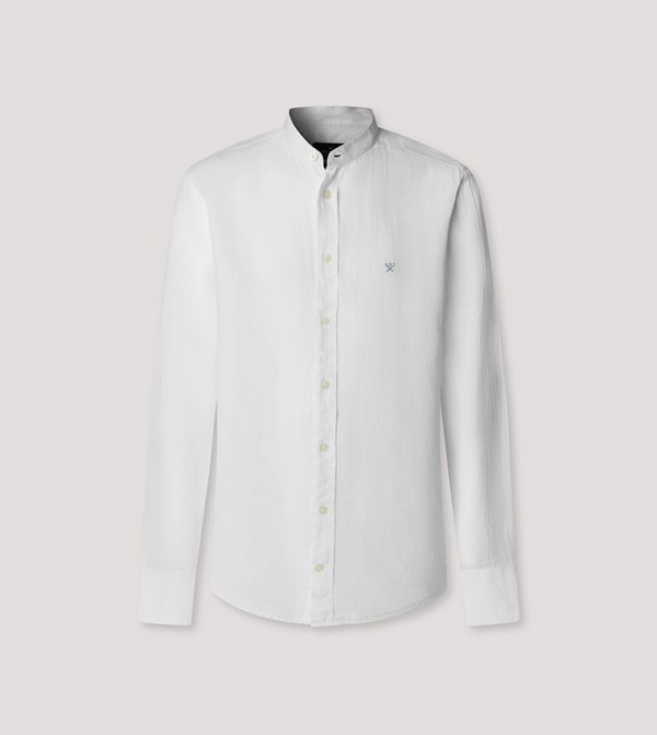 Mandarin Collar Linen Shirt