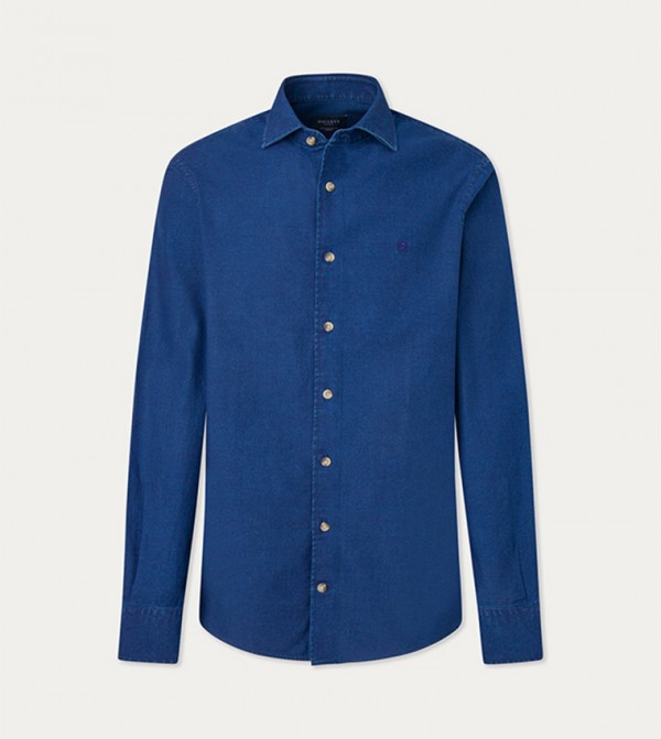Washed Long Sleeves Denim Shirt