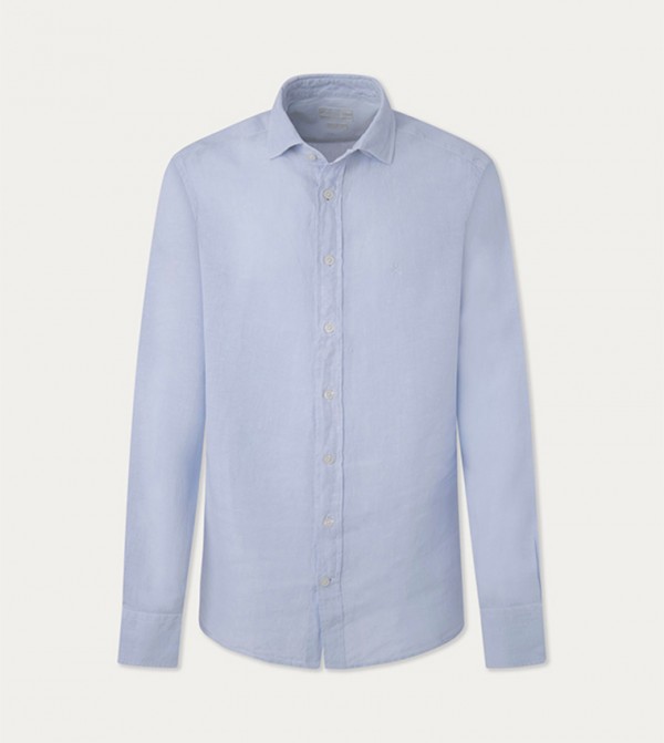 Logo Embroidered Long Sleeves Shirt